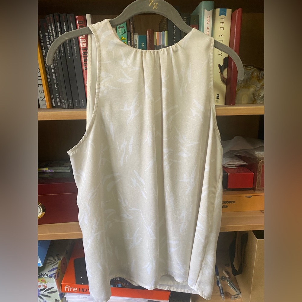 A New Day size Small cream dress shirt.